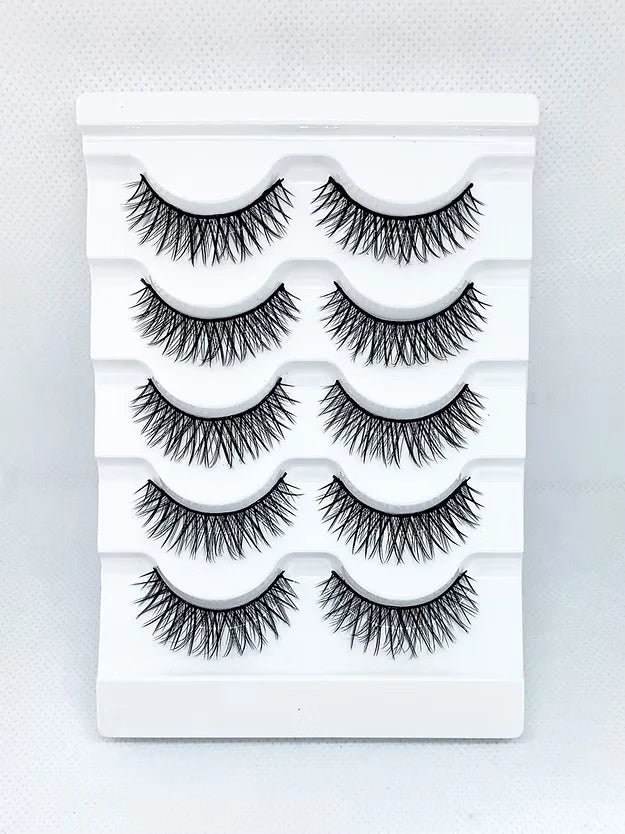 5 Pairs 3D Faux Mink Strip Lashes