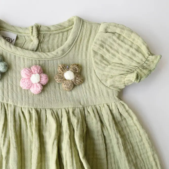 Summer Bloom Girls Cotton Dress