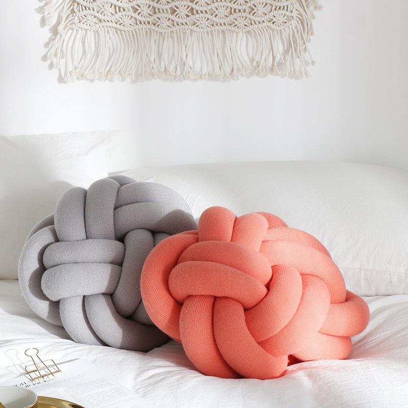Sofa Pillow Office Nap Craft Pillow Knot Throw Pillow