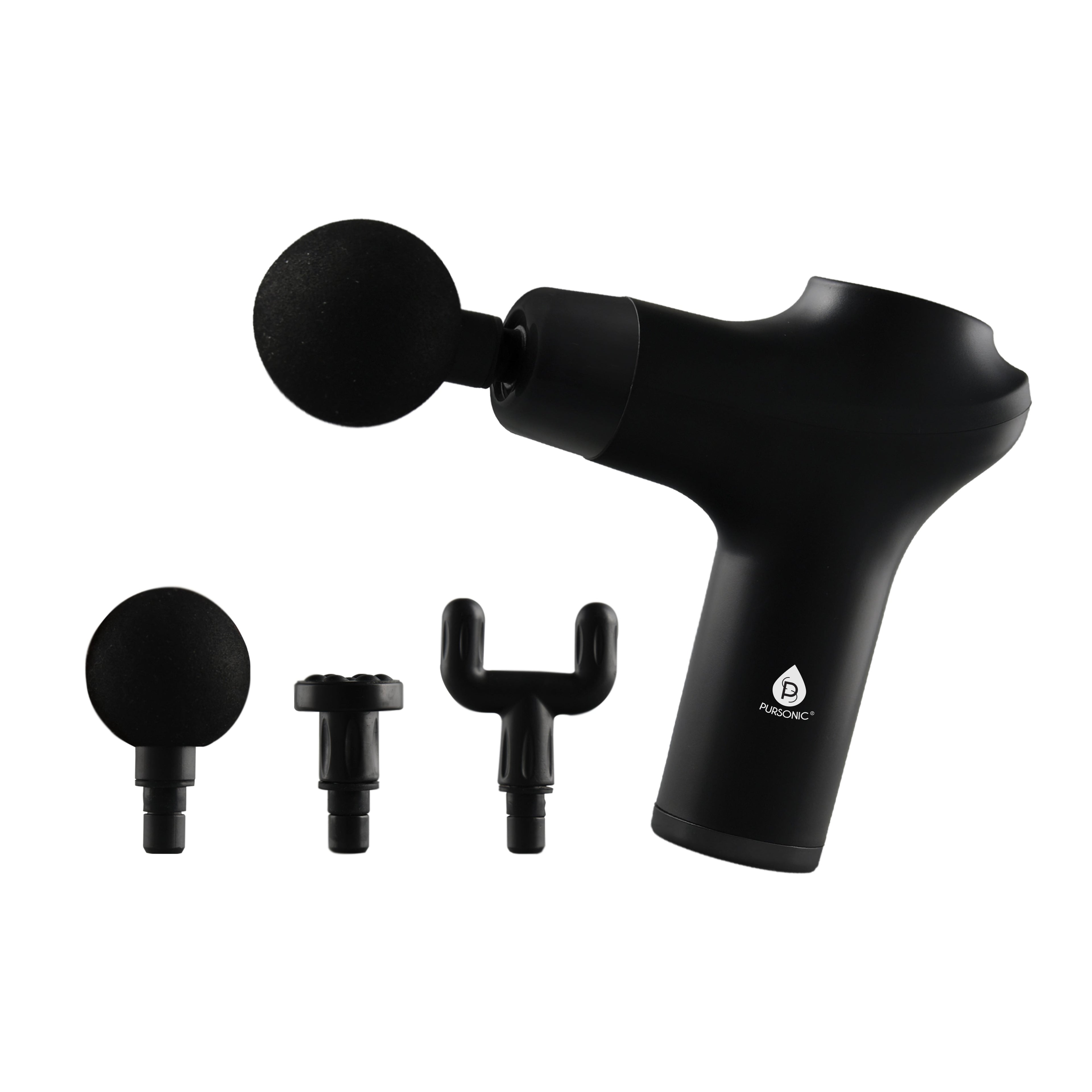 Pursonic Home Recovery Essentials: Red Light Knee & Shoulder Pads, 3-Speed Massage Gun, & Collapsible Foot Spa