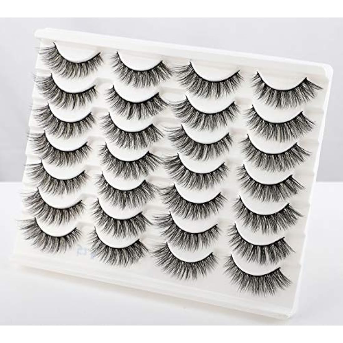 Newcally False Eyelashes Natural 3D Lashes Cat Eye Look Faux Mink Lashes Fluffy Strip 14 Pairs, Multipack