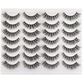 Newcally False Eyelashes Natural 3D Lashes Cat Eye Look Faux Mink Lashes Fluffy Strip 14 Pairs, Multipack