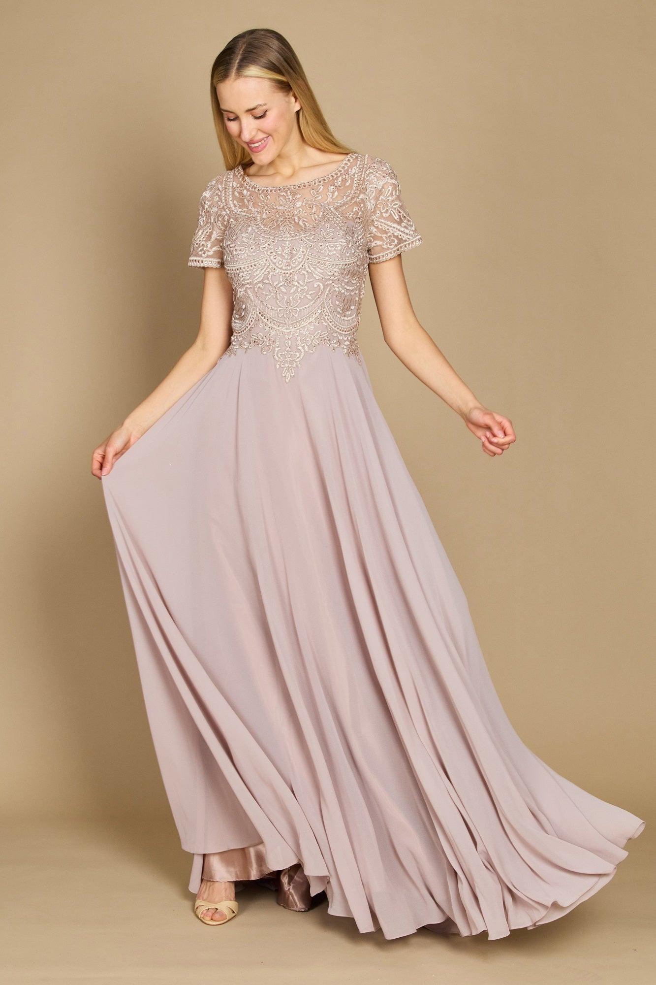 Mini Sleeve Formal Mother of the Bride Dress