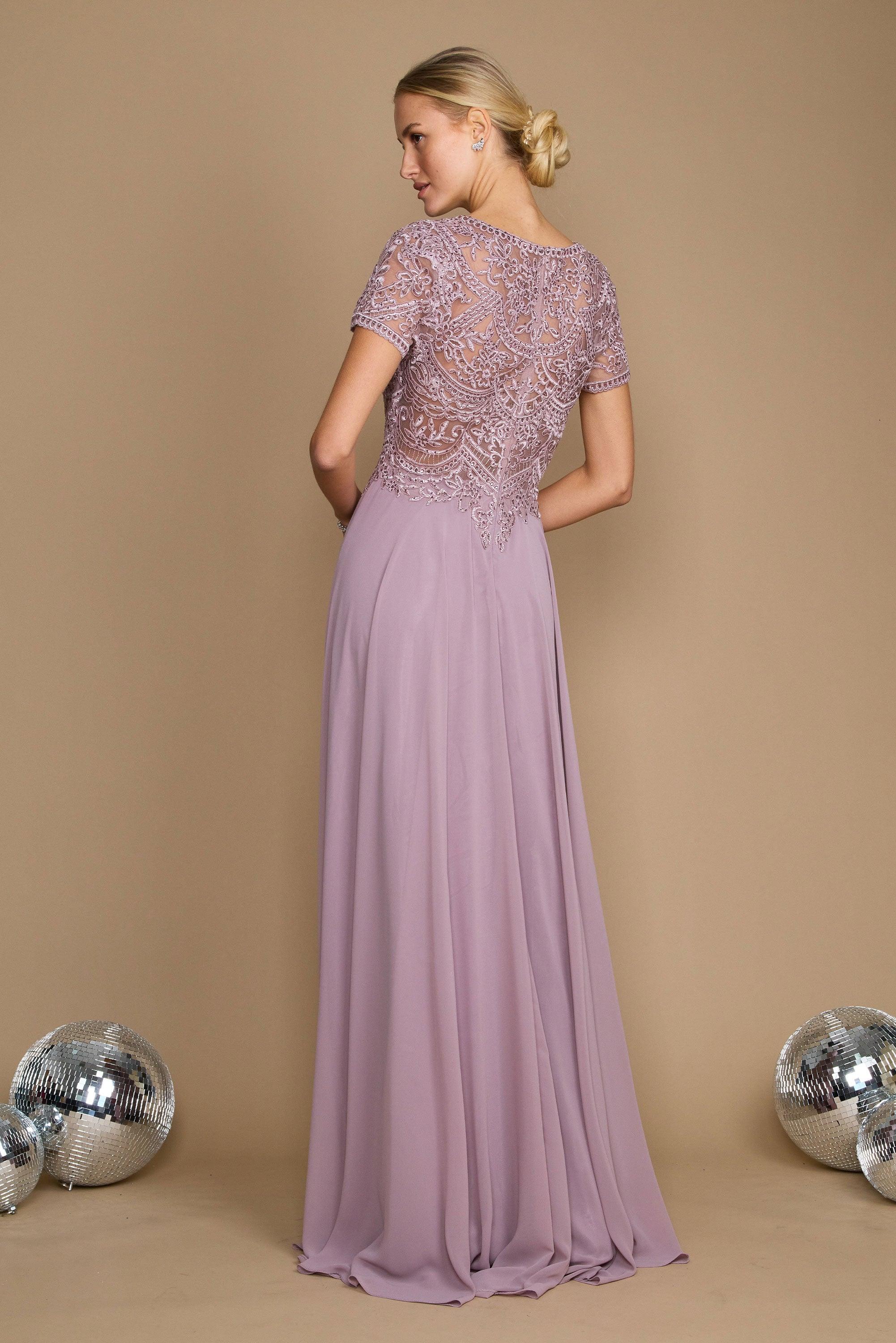 Mini Sleeve Formal Mother of the Bride Dress