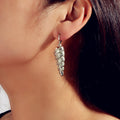 Statement Punk Designer Jewellery Gold Silver Unique Conch Dangle Hoop Earrings