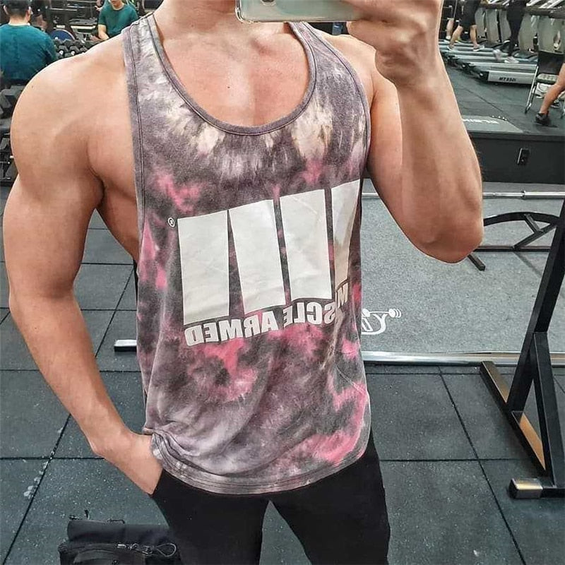Gyms Fitness Workout Singlet Sling Vest Men Bodybuilding Tank Top Camouflage sleeveless Shirt Boy Summer Brand gym clothing