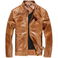 Hodor Tan Men's Leather Jacket Streetwear