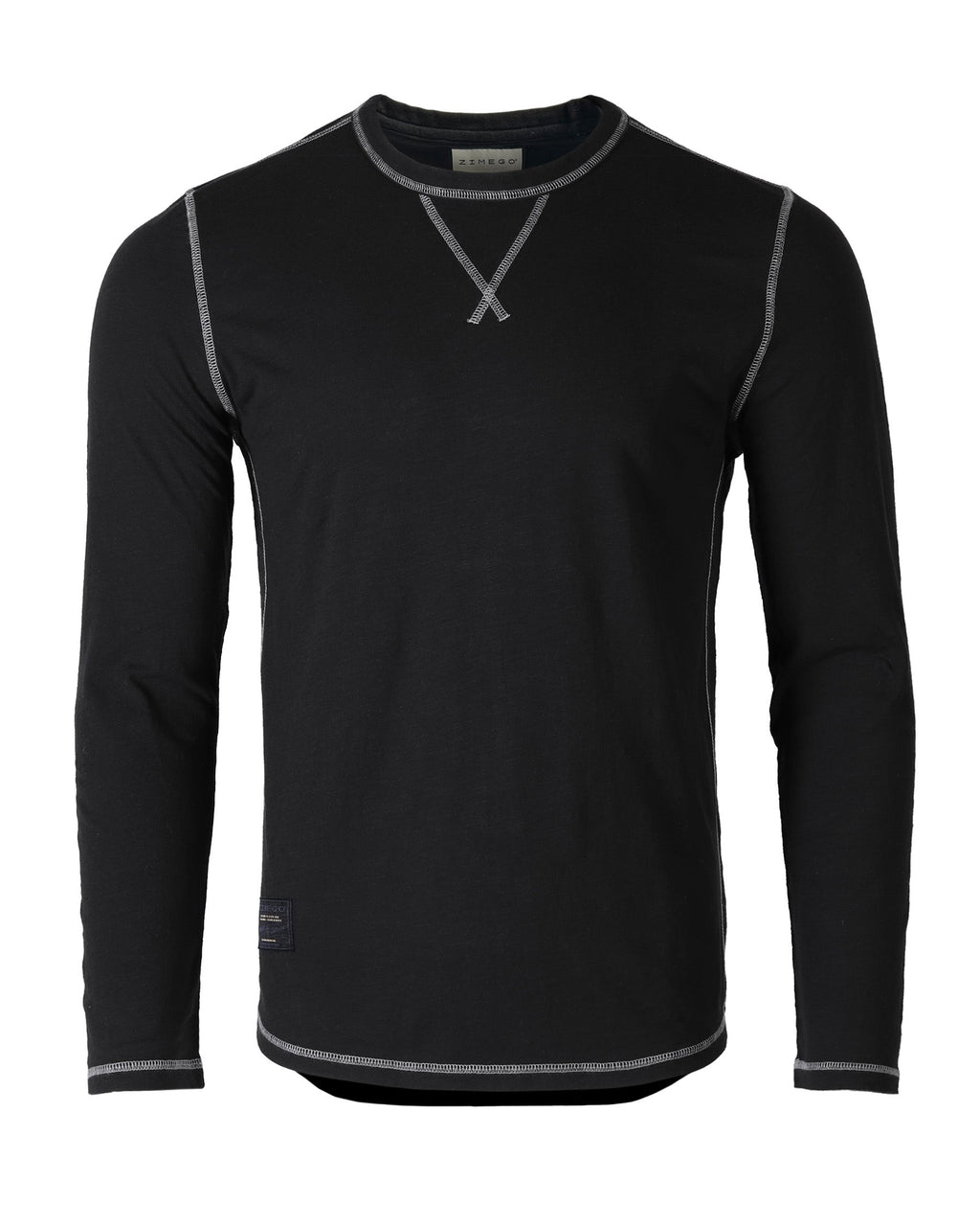 Signature Classic Long Sleeve Crew Neck T-Shirt for Men