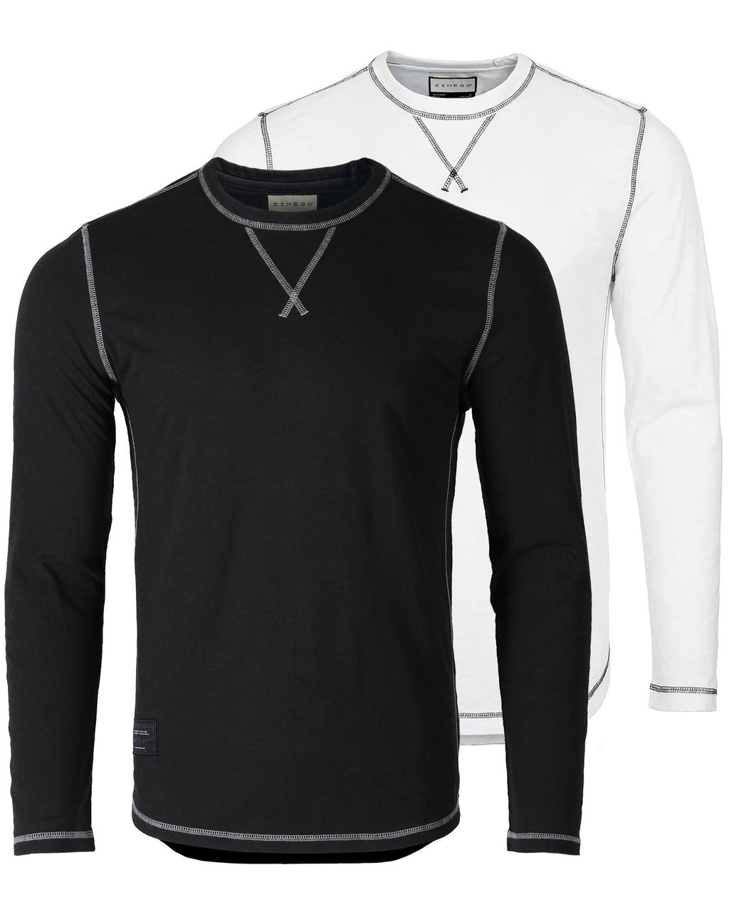 Signature Classic Long Sleeve Crew Neck T-Shirt for Men