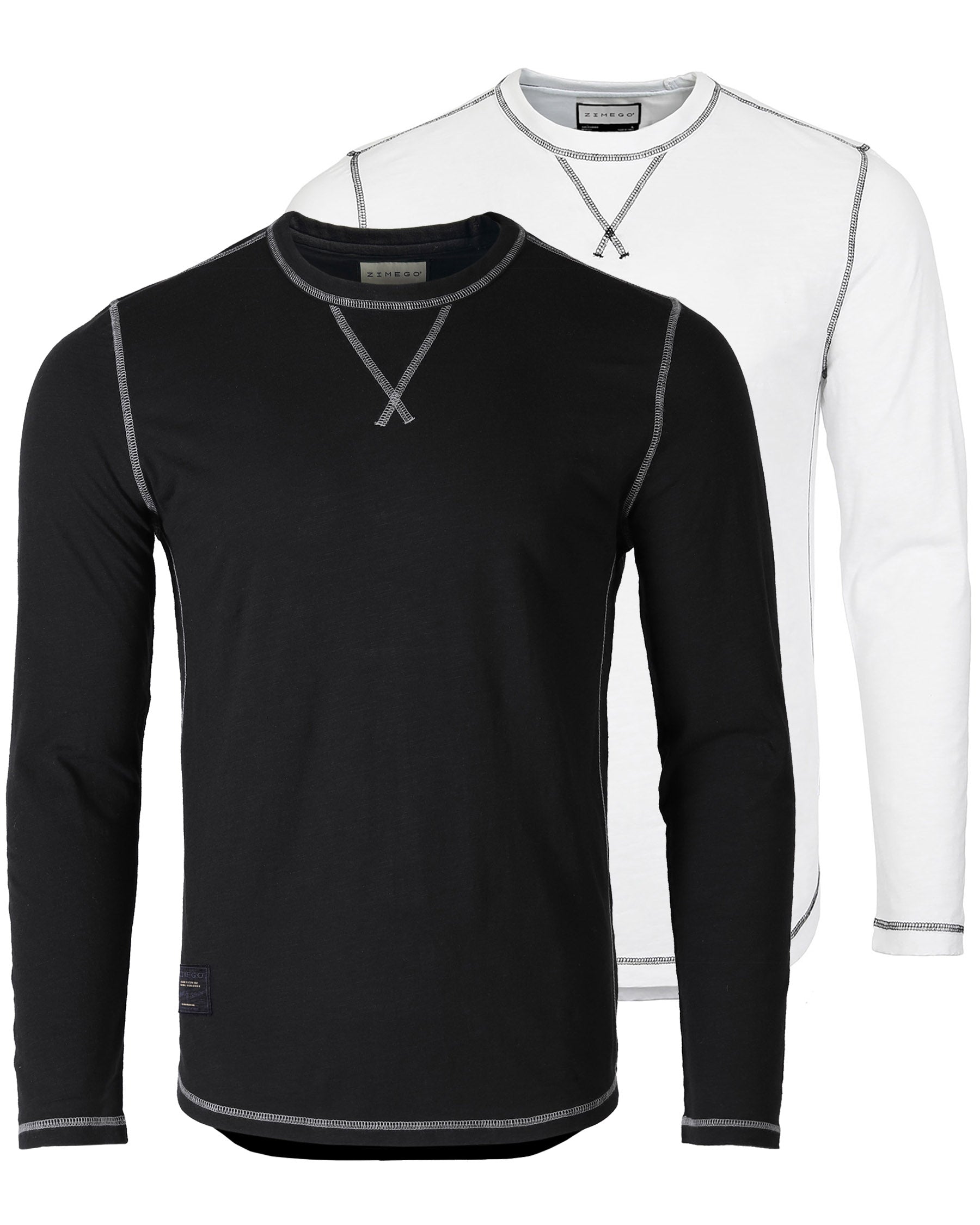 Signature Classic Long Sleeve Crew Neck T-Shirt for Men