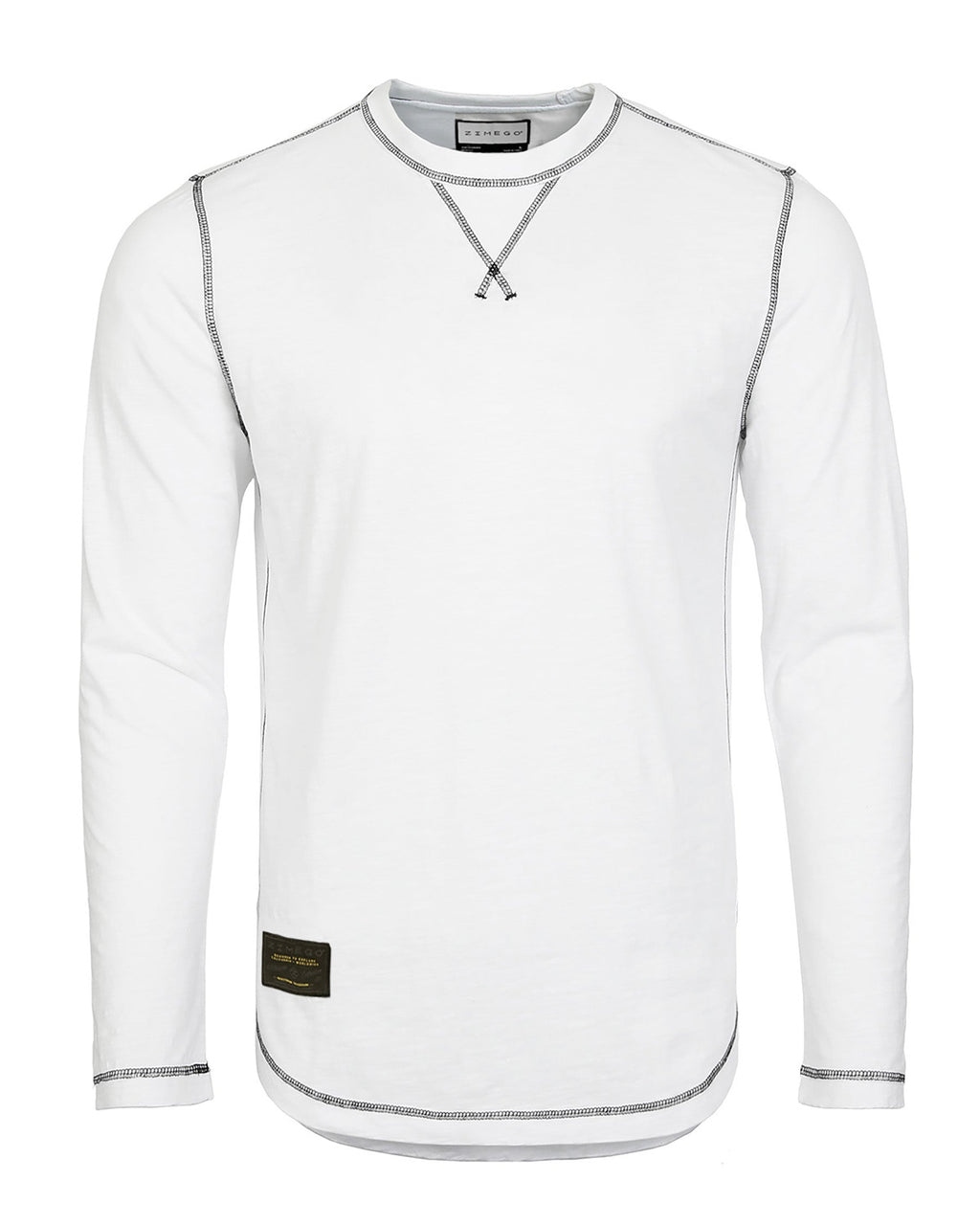 Signature Classic Long Sleeve Crew Neck T-Shirt for Men