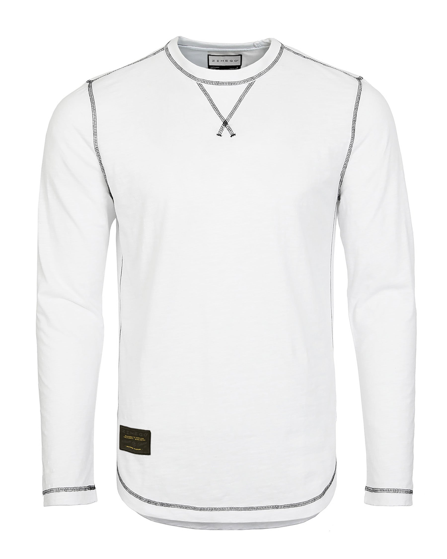 Signature Classic Long Sleeve Crew Neck T-Shirt for Men