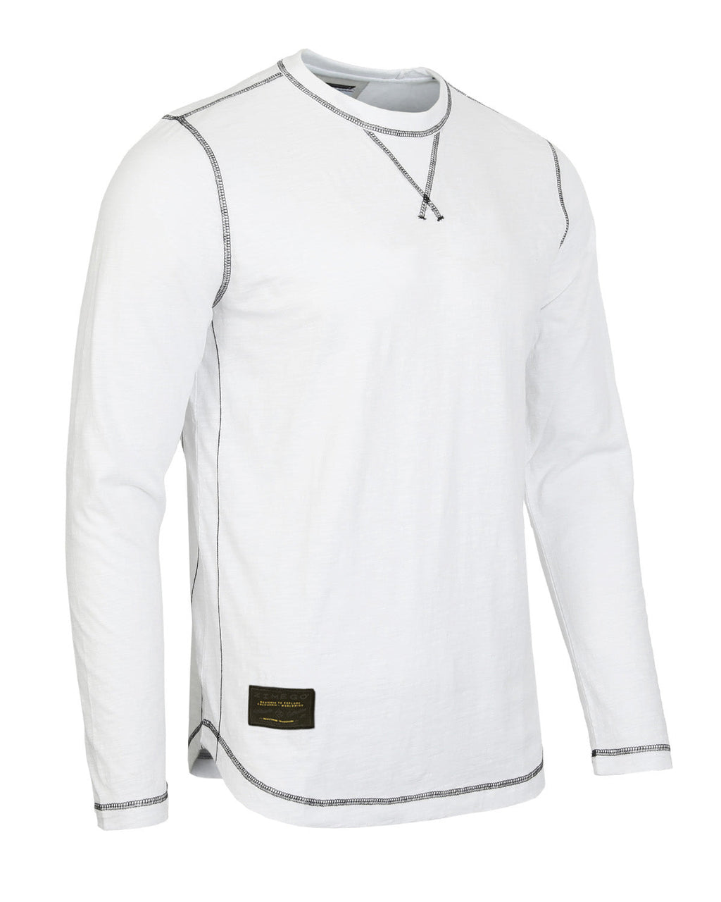 Signature Classic Long Sleeve Crew Neck T-Shirt for Men