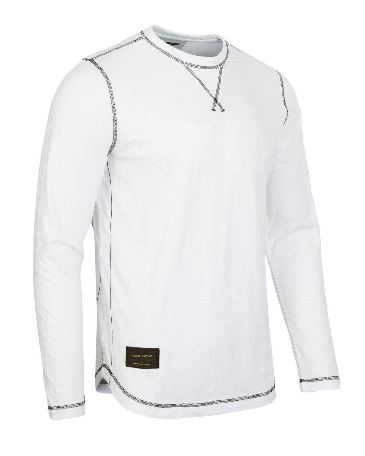 Signature Classic Long Sleeve Crew Neck T-Shirt for Men